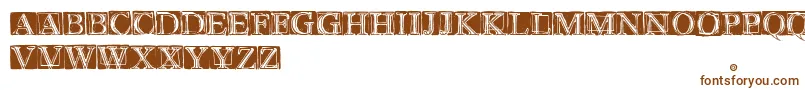 Шрифт WetPlate – коричневые шрифты на белом фоне