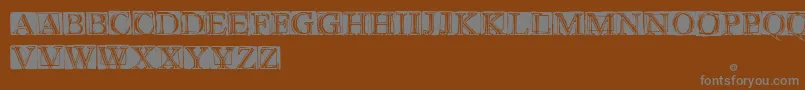 Шрифт WetPlate – серые шрифты на коричневом фоне