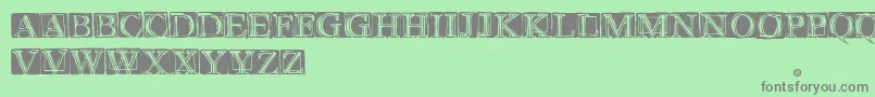 WetPlate Font – Gray Fonts on Green Background