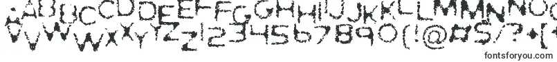 Шрифт GhostlyPrints – шрифты, начинающиеся на G