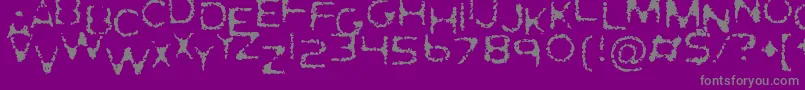 Подробнее о шрифте GhostlyPrints Шрифт GhostlyPrints – серые шрифты на фиолетовом фоне