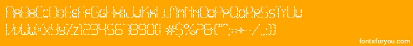 PointyIronFence Font – White Fonts on Orange Background