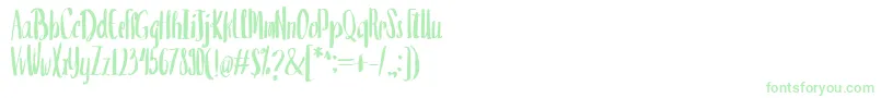 ValenciaSans-Schriftart – Grüne Schriften