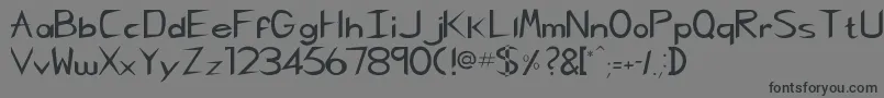 Rscharliechan Font – Black Fonts on Gray Background