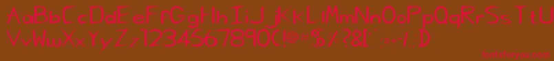 Rscharliechan Font – Red Fonts on Brown Background