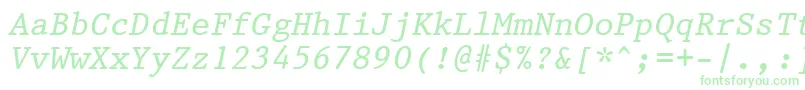 Prestige12PitchItalicBt Font – Green Fonts