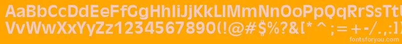 Incised901BoldBt Font – Pink Fonts on Orange Background