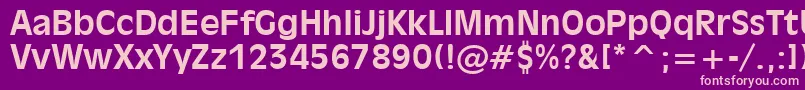Incised901BoldBt Font – Pink Fonts on Purple Background