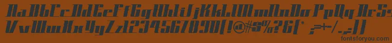 Spacecadetnf Font – Black Fonts on Brown Background