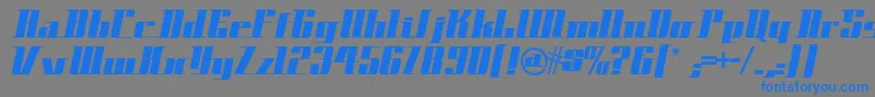 Spacecadetnf Font – Blue Fonts on Gray Background