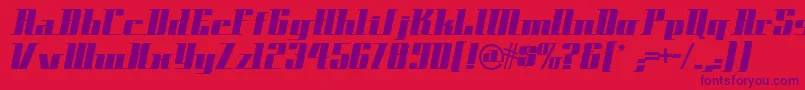 Spacecadetnf Font – Purple Fonts on Red Background