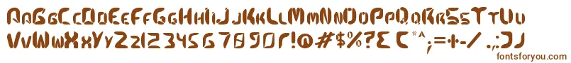 Kismetfont Font – Brown Fonts on White Background