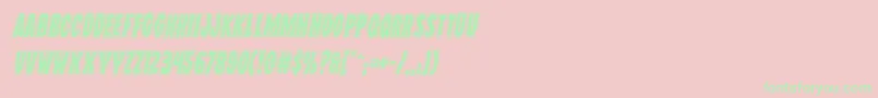 Wolfbrothersacadital Font – Green Fonts on Pink Background