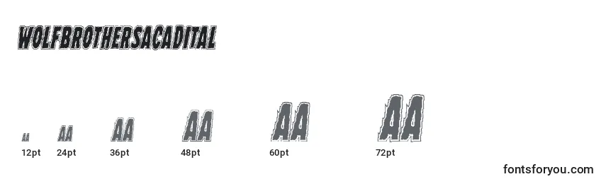 Wolfbrothersacadital Font Sizes