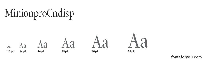 MinionproCndisp Font Sizes