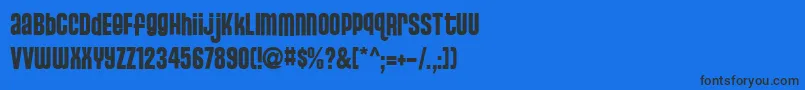 StJosie Font – Black Fonts on Blue Background