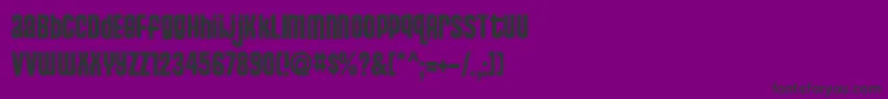 フォントStJosie – 紫の背景に黒い文字
