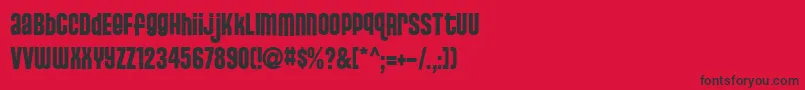 StJosie Font – Black Fonts on Red Background