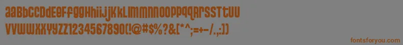 StJosie Font – Brown Fonts on Gray Background