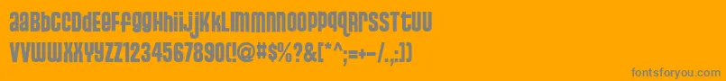 StJosie Font – Gray Fonts on Orange Background