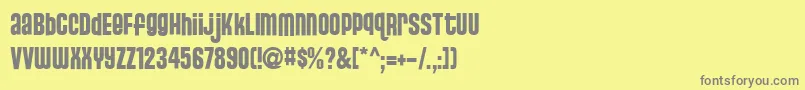 StJosie Font – Gray Fonts on Yellow Background