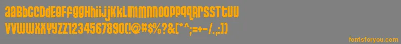 StJosie Font – Orange Fonts on Gray Background