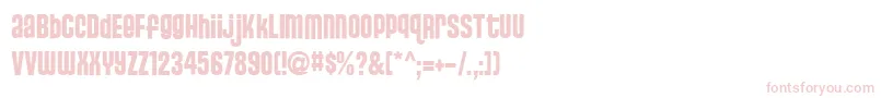 StJosie-Schriftart – Rosa Schriften auf weißem Hintergrund