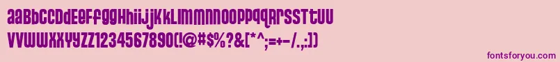 StJosie Font – Purple Fonts on Pink Background
