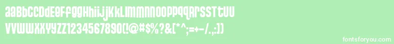 StJosie Font – White Fonts on Green Background