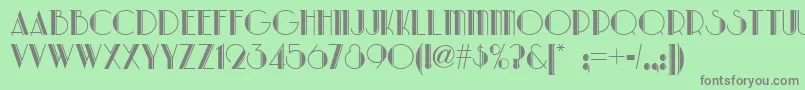 Park Lane Nf Font – Gray Fonts on Green Background