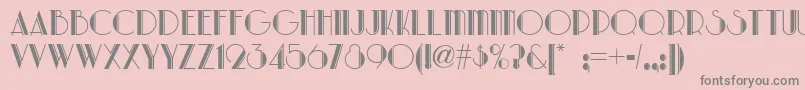 Park Lane Nf Font – Gray Fonts on Pink Background