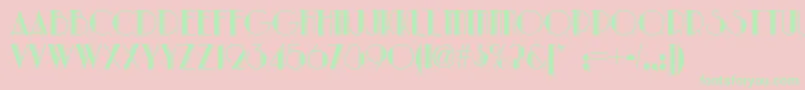 Park Lane Nf Font – Green Fonts on Pink Background