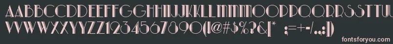 Park Lane Nf Font – Pink Fonts on Black Background