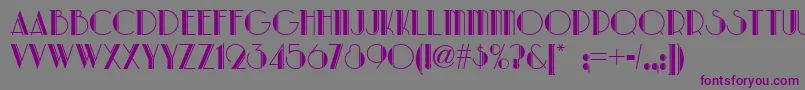 Park Lane Nf Font – Purple Fonts on Gray Background