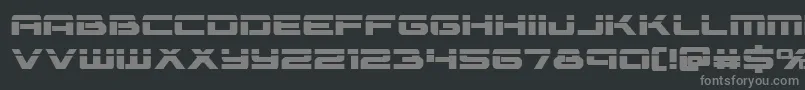 Vorpalbold Font – Gray Fonts on Black Background