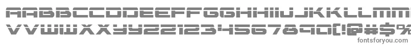 フォントVorpalbold – 白い背景に灰色の文字