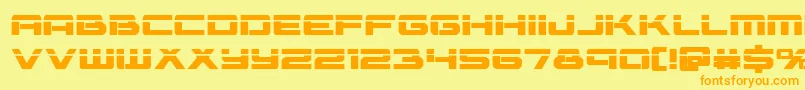 Vorpalbold Font – Orange Fonts on Yellow Background