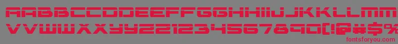 Шрифт Vorpalbold – красные шрифты на сером фоне