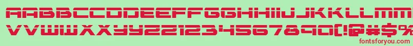 Vorpalbold Font – Red Fonts on Green Background