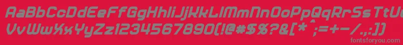 fuente DinerItalic – Fuentes Grises Sobre Fondo Rojo