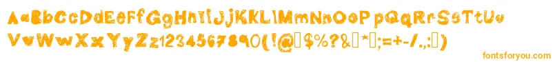 DoubleG-Schriftart – Orangefarbene Schriften
