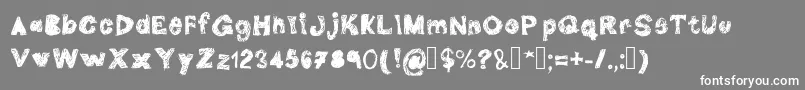DoubleG Font – White Fonts on Gray Background