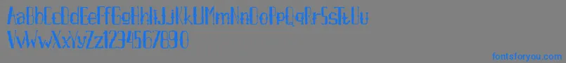 Czcionka AxrAirpenafreeversion – niebieskie czcionki na szarym tle