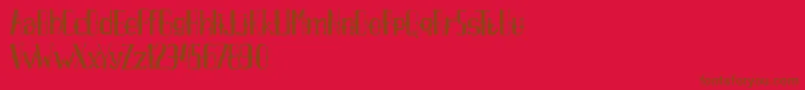 AxrAirpenafreeversion Font – Brown Fonts on Red Background