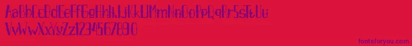 AxrAirpenafreeversion Font – Purple Fonts on Red Background