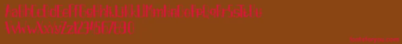 AxrAirpenafreeversion Font – Red Fonts on Brown Background