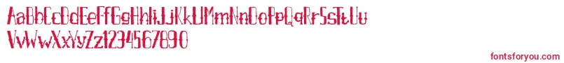 AxrAirpenafreeversion Font – Red Fonts on White Background