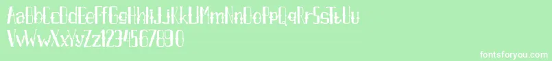 AxrAirpenafreeversion Font – White Fonts on Green Background
