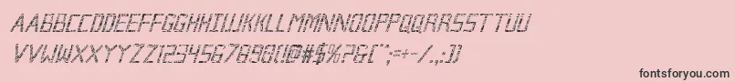 fuente Brokencyborgcondital – Fuentes Negras Sobre Fondo Rosa