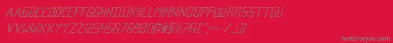 fuente Brokencyborgcondital – Fuentes Grises Sobre Fondo Rojo